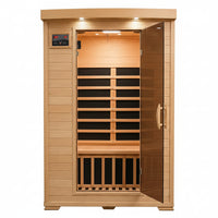 Coronado 2-Person Hemlock Deluxe Infrared Sauna with 6 Carbon Heaters
