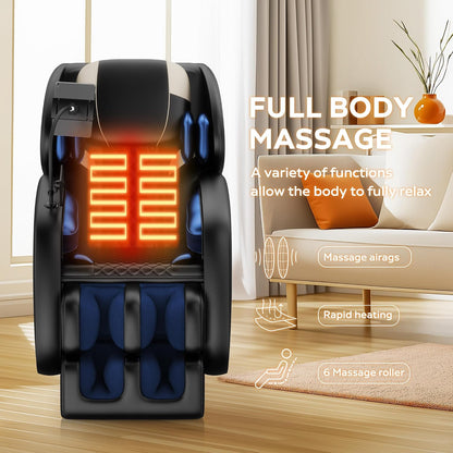 2026 Massage Chair Full Body, Zero Gravity Sl-Track Shiatsu Massage Recliner Chair with Body Scan, 6 Fix Point Rollers,Airbags,Deep Yoga Stretch, Heating Function | Body Scan, 6 Fix Point Rollers, Airbags, Deep Yoga Stretch, Heating Function