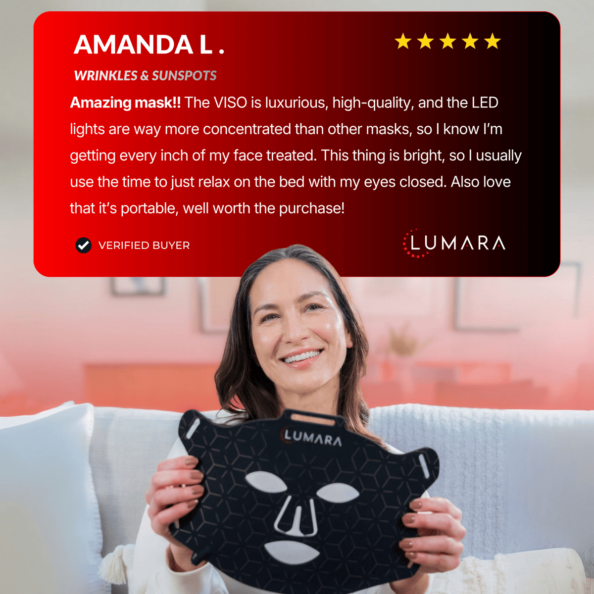 HSI: VISO Red Light Therapy Mask | FDA 510(k) Cleared