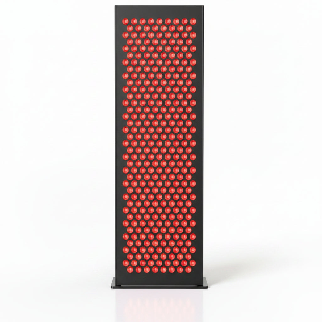 Red Light Therapy Box, 5In1 LED with 630-660-810-830-850, Metal Case, 3 Modes Red Light Panel with Soft Belt, 6 Timing Set - 9 Pulse Modes - 4-Level - Red Light Therapy Panel for Body