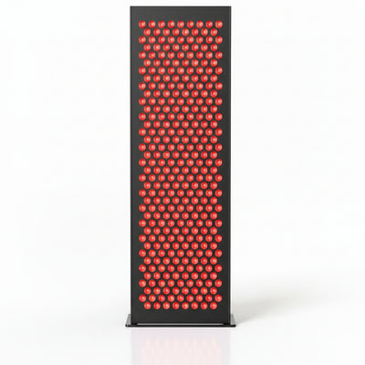 Red Light Therapy Box, 5In1 LED with 630-660-810-830-850, Metal Case, 3 Modes Red Light Panel with Soft Belt, 6 Timing Set - 9 Pulse Modes - 4-Level - Red Light Therapy Panel for Body