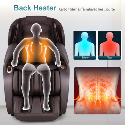 Giantex Full Body Zero Gravity Massage Chair Recliner W/ SL Track Heat